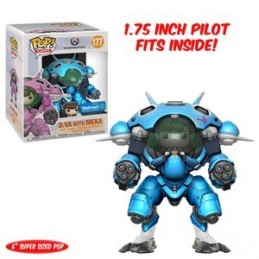 Funko Funko Pop! 15 cm Jeux Vidéo Overwatch D. Va with Meka (Blueberry) Edition Limitée