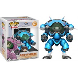 Funko Funko Pop! 15 cm Jeux Vidéo Overwatch D. Va with Meka (Blueberry) Edition Limitée