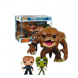 Funko Funko Pop! Star Wars Rancor with Luke Skywalker and Slave Oola limited edtion pack