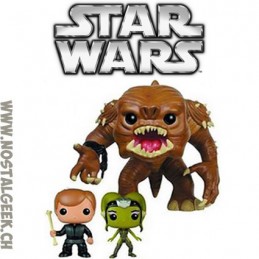 Funko Funko Pop! Star Wars Rancor with Luke Skywalker and Slave Oola limited edtion pack