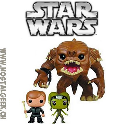 Funko Funko Pop! Star Wars Rancor with Luke Skywalker and Slave Oola limited edtion pack