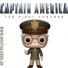 Funko Pop N°282 Marvel Captain America The First Avenger Stan Lee (General) Edition Limitée