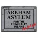 New DC Comics Arkham Asylum Metal Sign Plaque 21 x 15cm Wall Art Official