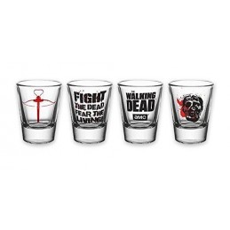 The Walking Dead Set de 4 Verres à Liqueur