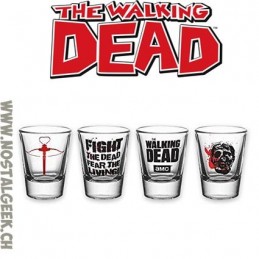 The Walking Dead Set de 4 Verres à Liqueur