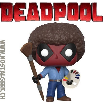 Funko Funko Pop Marvel Deadpool as Bob Ross Vinyl Figure