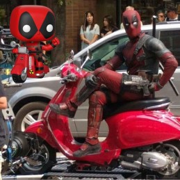 Funko Funko Pop Rides Marvel Deadpool on Scooter Vinyl Figure