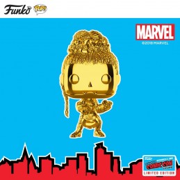 Funko Funko Pop NYCC 2018 Funko Pop Marvel NYCC 2018 Black Panther Shuri Gold Chrome Exclusive Vinyl Figure