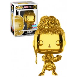 Funko Funko Pop Marvel NYCC 2018 Black Panther Shuri Gold Chrome Edition limitée