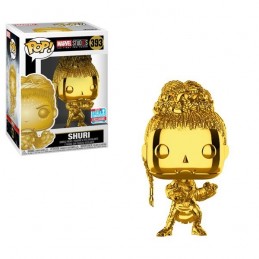 Funko Funko Pop Marvel NYCC 2018 Black Panther Shuri Gold Chrome Edition limitée