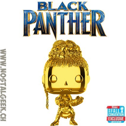 Funko Funko Pop Marvel NYCC 2018 Black Panther Shuri Gold Chrome Edition limitée