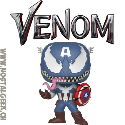 Funko Funko Pop Marvel Venom Venomized Captain America (Rare)