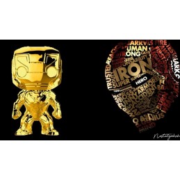 Funko Funko Pop Marvel Studio 10th Anniversary Iron man (Gold Chrome) Edition Limitée