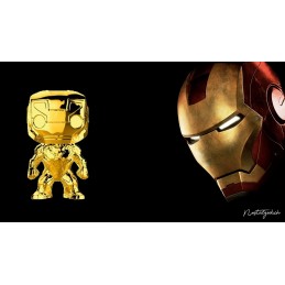 Funko Funko Pop Marvel Studio 10th Anniversary Iron man (Gold Chrome) Edition Limitée