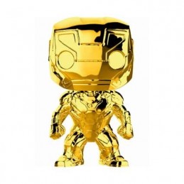 Funko Funko Pop Marvel Studio 10th Anniversary Iron man (Gold Chrome) Edition Limitée