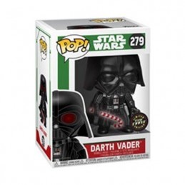 Funko Funko Pop Star Wars Holiday Darth Vader (Candy Cane) Chase Phosphorescent Edition Limitée