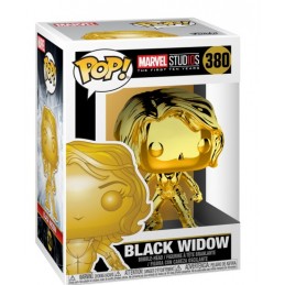 Funko Funko Pop Marvel Studio 10th Anniversary Black Widow (Gold Chrome) Edition Limitée