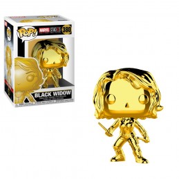 Funko Funko Pop Marvel Studio 10th Anniversary Black Widow (Gold Chrome) Edition Limitée