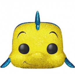 Funko Funko Pop! Disney La Petite Sirène Flounder (Polochon) Glitter Diamond Edition Limitée