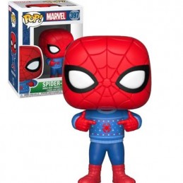 Funko Funko Pop! N°397 Marvel Holidays Spider-Man (Ugly Sweater) Weihnachten