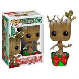 Funko Funko Pop Guardians of The Galaxy Dancing Groot (Holiday) (Metallic) Edition Limitée