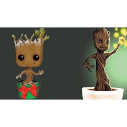 Funko Funko Pop Guardians of The Galaxy Dancing Groot (Holiday) (Metallic) Edition Limitée
