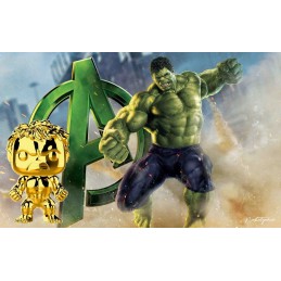 Funko Funko Pop Marvel Studio 10th Anniversary Hulk (Gold Chrome) Edition Limitée