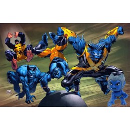 Funko Funko Mystery Minis X-men The Beast Vinyl Figure