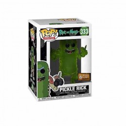 Funko Pop N°333 Rick and Morty Pickle Rick (Translucent) Exclusive Vinyl Figur
