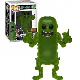 Funko Pop N°333 Rick and Morty Pickle Rick (Translucent) Exclusive Vinyl Figur