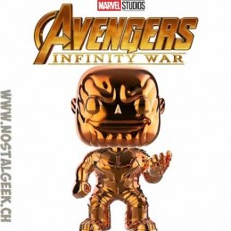 Funko Pop Marvel Avengers Infinity War Thanos (Yellow Chrome) Exclusive Vinyl Figure