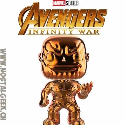 Funko Funko Pop Marvel Avengers Infinity War Thanos (Orange Chrome) Exclusive Vinyl Figure