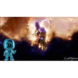 Funko Funko Pop Marvel Avengers Infinity War Thanos (Blue Chrome) Exclusive Vinyl Figure