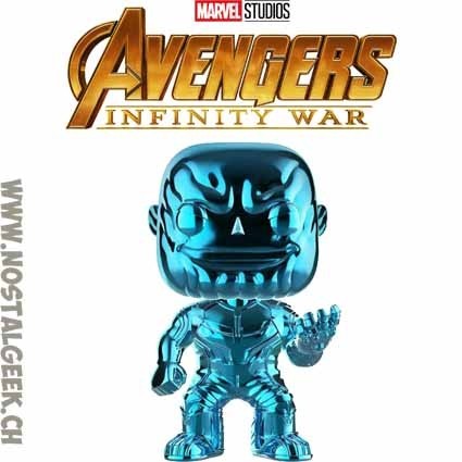 Funko Funko Pop Marvel Avengers Infinity War Thanos (Blue Chrome) Exclusive Vinyl Figure