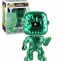 Funko Funko Pop Marvel Avengers Infinity War Thanos (Green Chrome) Vaulted Editions Limitée