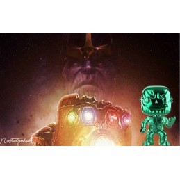 Funko Funko Pop Marvel Avengers Infinity War Thanos (Green Chrome) Vaulted Editions Limitée