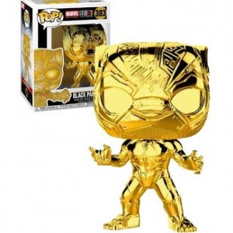 Funko Funko Pop Marvel Studio 10th Anniversary Black Panther (Gold Chrome) Exclusive Vinyl Figure