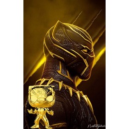 Funko Funko Pop Marvel Studio 10th Anniversary Black Panther (Gold Chrome) Edition Limitée