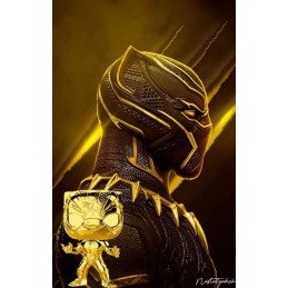 Funko Funko Pop Marvel Studio 10th Anniversary Black Panther (Gold Chrome) Exclusive Vinyl Figure