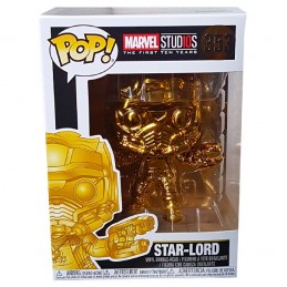 Funko Funko Pop Marvel Studio 10th Anniversary Star-Lord (Gold Chrome) Edition Limitée