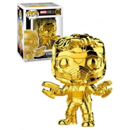 Funko Funko Pop Marvel Studio 10th Anniversary Star-Lord (Gold Chrome) Edition Limitée