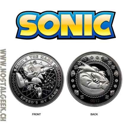 Sonic Pièce de monnaie Edition Limitée Silver Variant