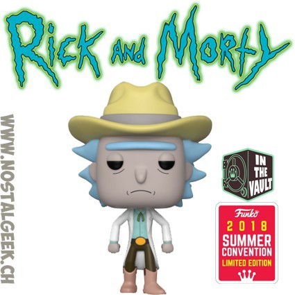Funko Funko Pop Rick And Morty SDCC 2018 Western Rick Edition Limitée Vaulted