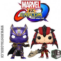 Funko Funko Pop Games Marvel Vs Capcom Black Panther vs Monster Hunter 2-Pack Vaulted