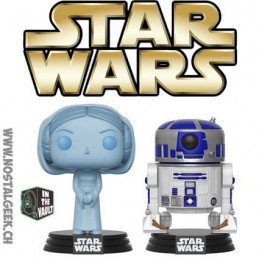 Funko Pop SDCC 2017 Star Wars Holographic Princess Leia & R2-D2 Vaulted Edition Limitée