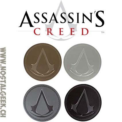 Paladone Assassin's Creed Set de 4 Dessous de verre en métal