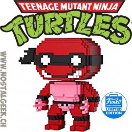 Funko Funko Pop Cartoons Teenage Mutant Ninja Turtles 8-bit Raphael (Neon Red) Edition Limitée