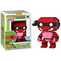 Funko Funko Pop Cartoons Teenage Mutant Ninja Turtles 8-bit Raphael (Neon Red) Edition Limitée