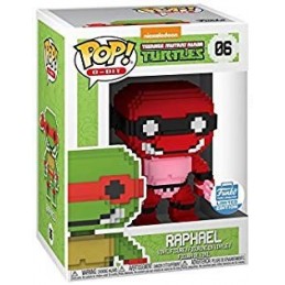 Funko Funko Pop Cartoons Teenage Mutant Ninja Turtles 8-bit Raphael (Neon Red) Edition Limitée