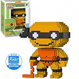 Funko Funko Pop Teenage Mutant Ninja Turtles 8-bit Michelangelo (Neon Orange) Edition Limitée